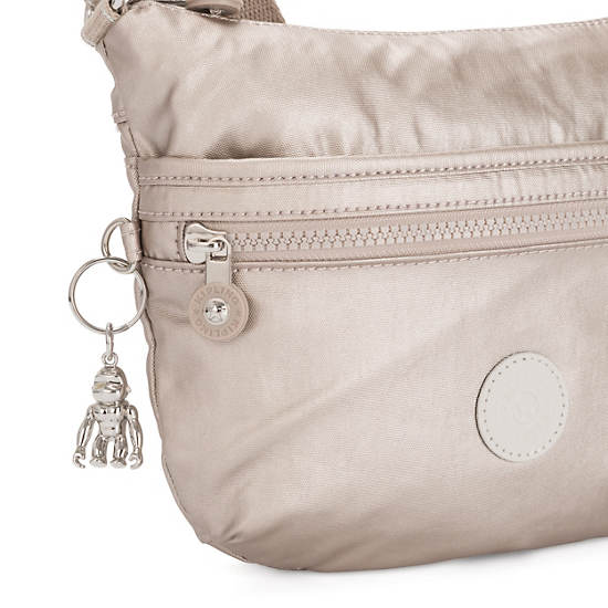 Kipling Arto Small Metallic Crossbody Bags Metallic Glow | CA 1084YX